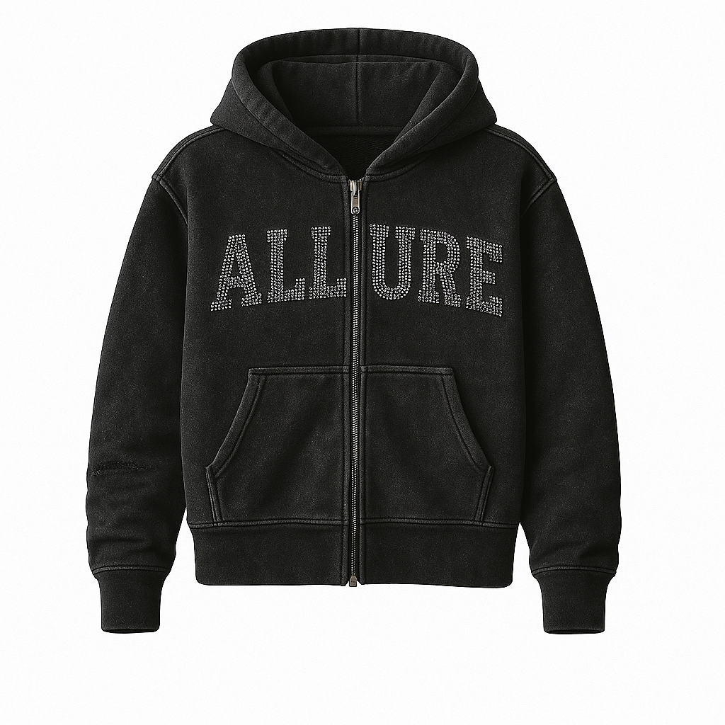 “Alure” boxed fit hoodie