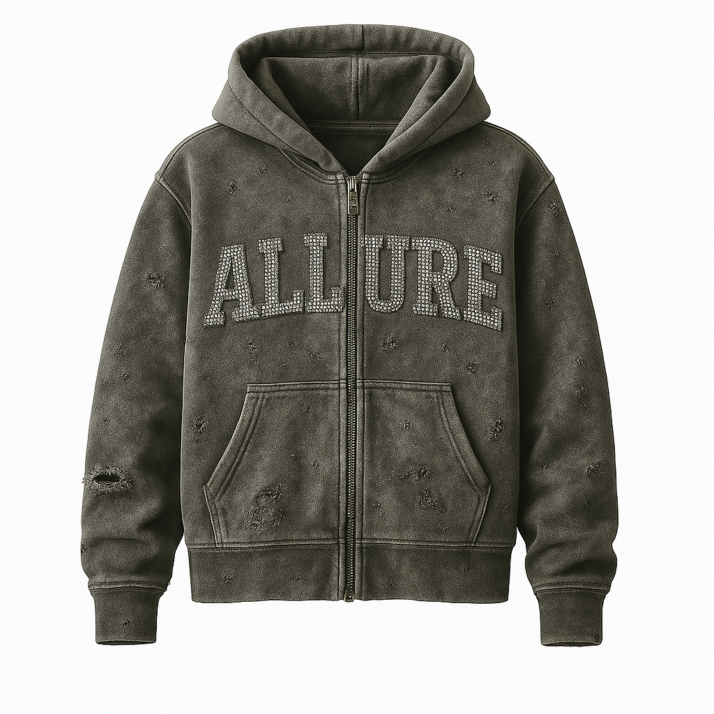 “Alure” boxed fit hoodie